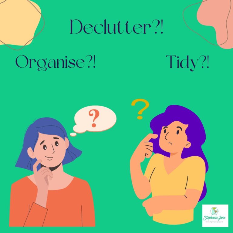 What is the difference between decluttering, tidying, and organising? And which does your home need most?